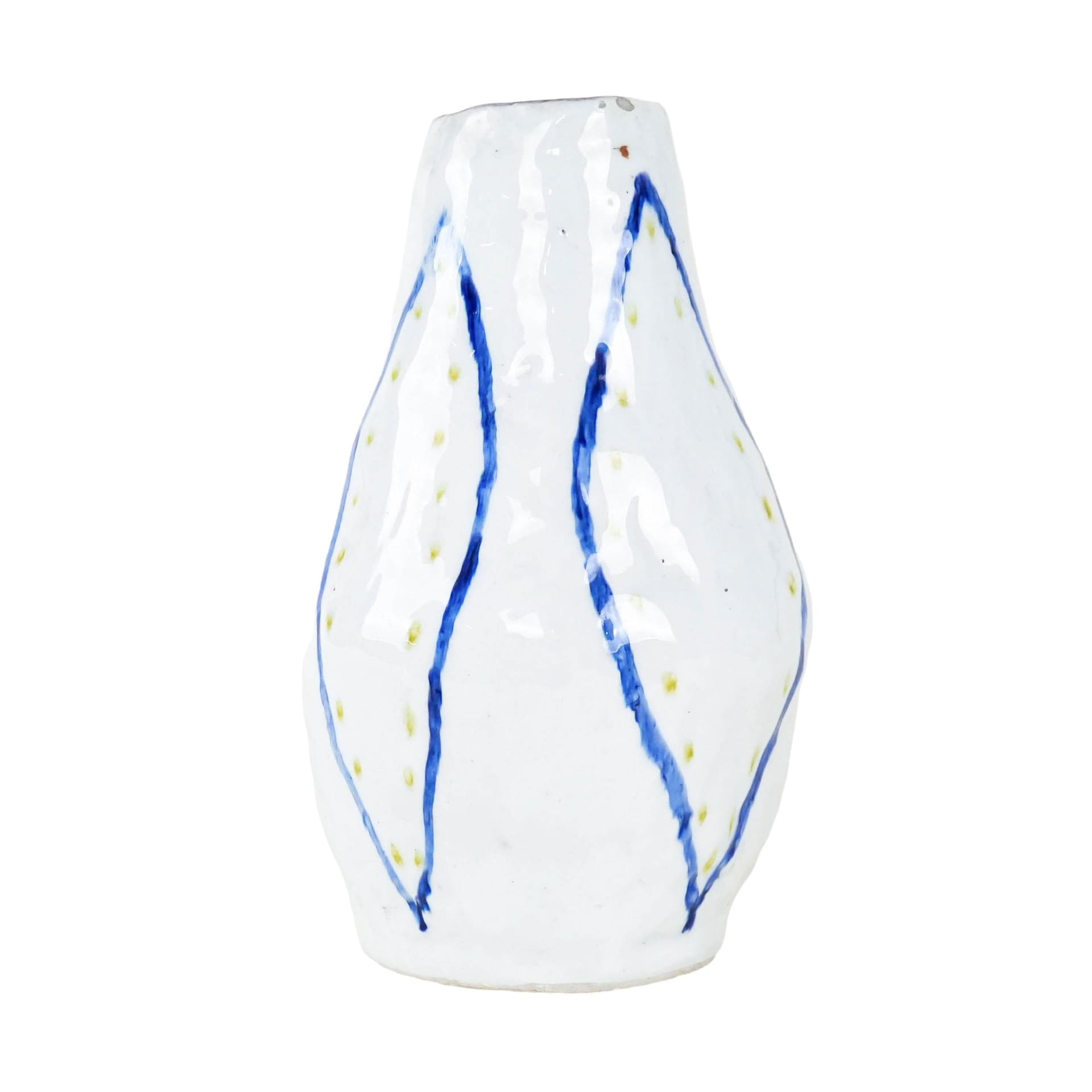Vase, white ceramic, Italy, 1960s.