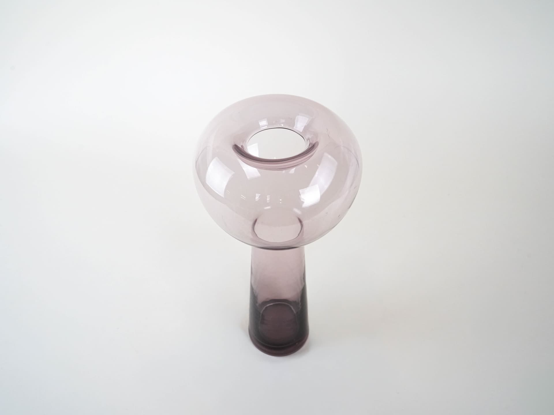 Vase, purple glass, Italy, 1970s. - 225935