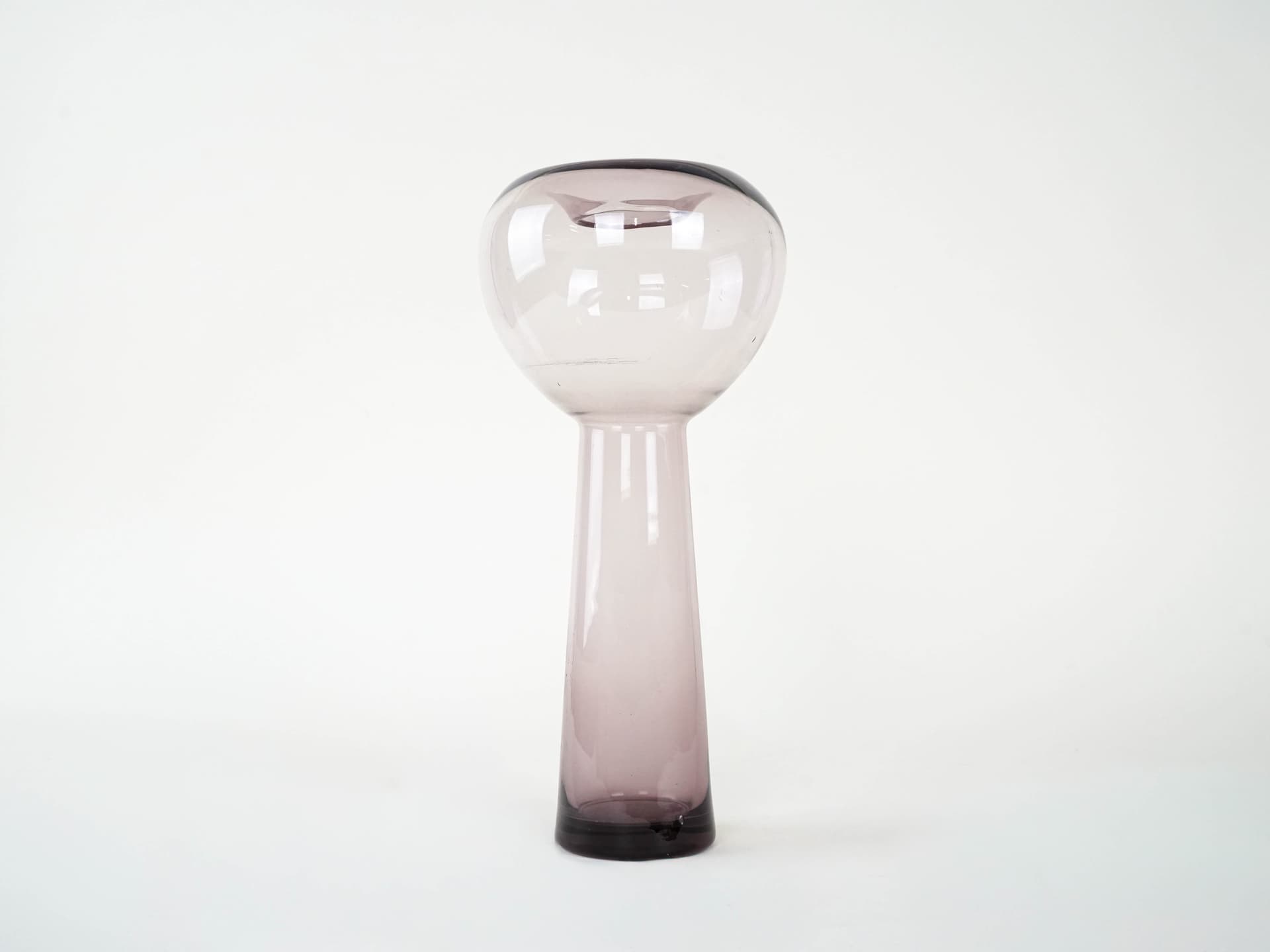 Vase, purple glass, Italy, 1970s. - 225934