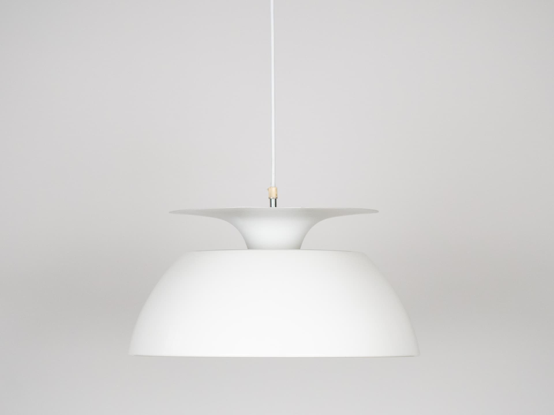 Lampa wisząca space age, pomarańczowy, metal, Dania, lata 70. - 226103