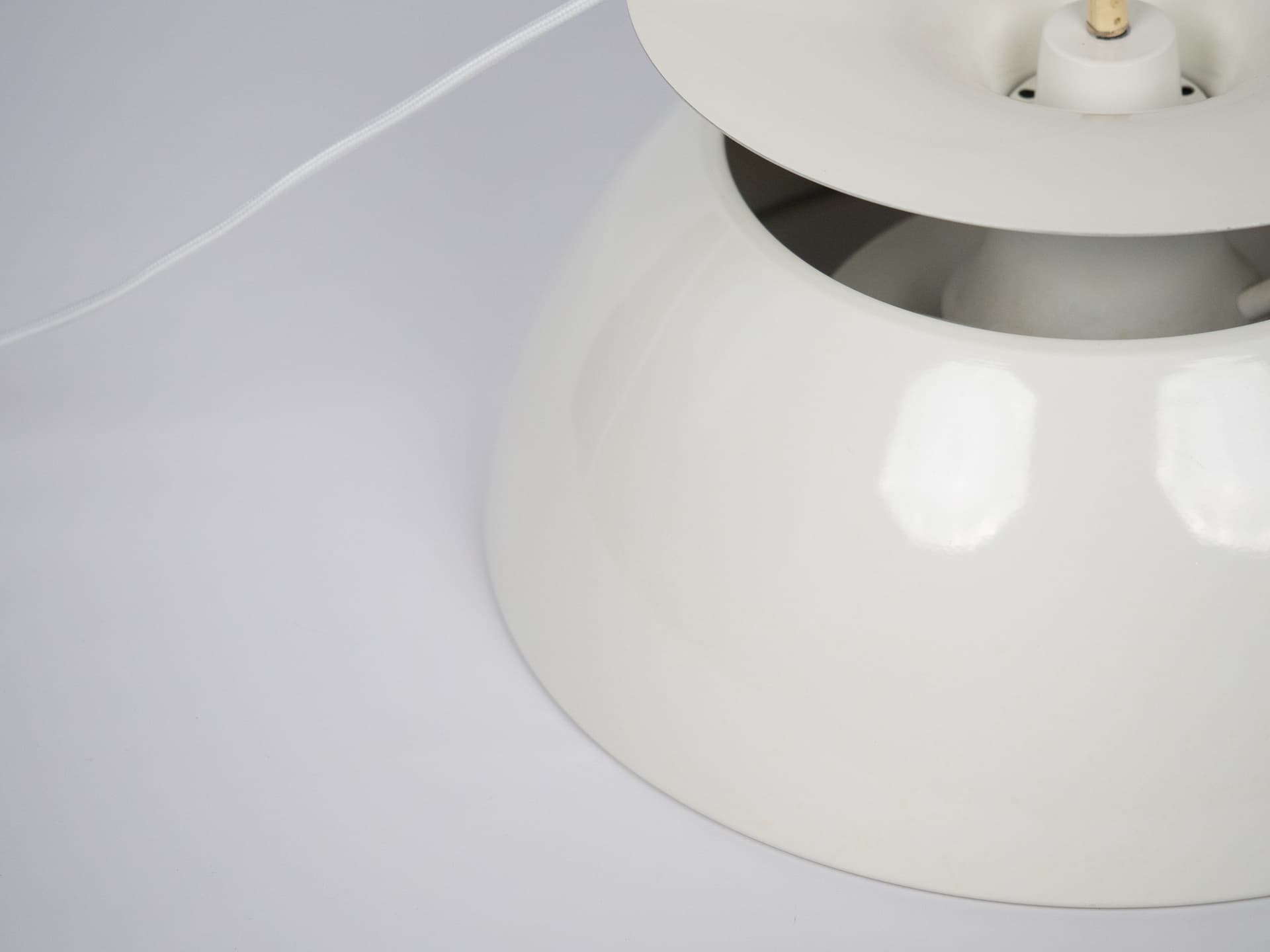 Lampa wisząca space age, pomarańczowy, metal, Dania, lata 70. - 226107