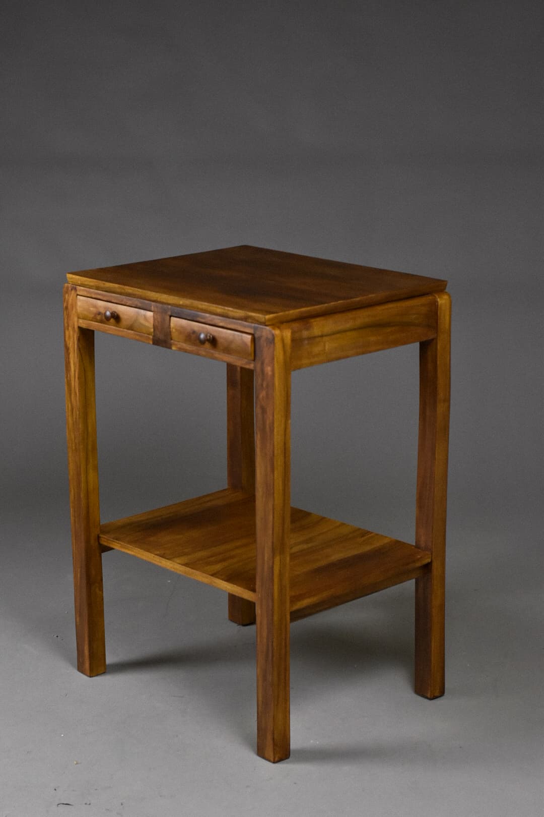 Modernist console, brown walnut, Poland, 1930s. - 226134
