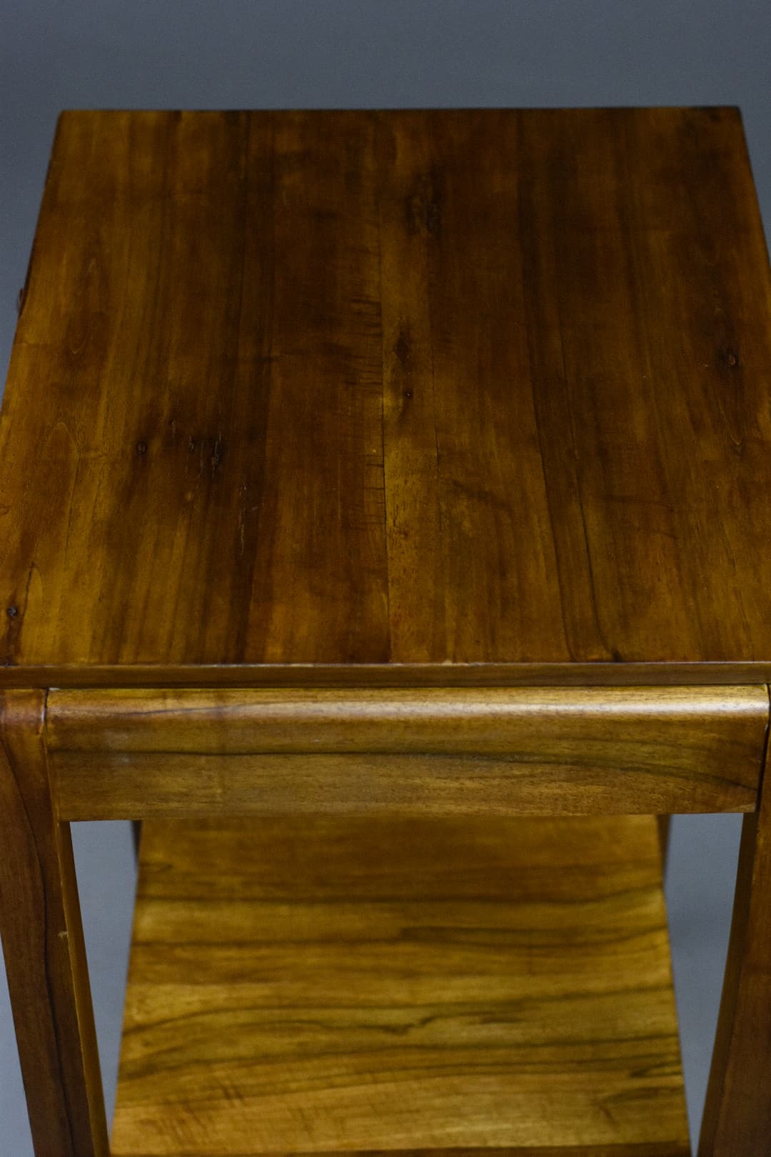 Modernist console, brown walnut, Poland, 1930s. - 226145
