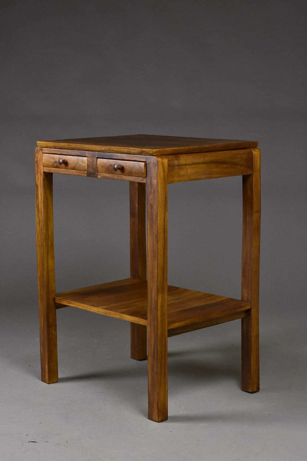 Modernist console, brown walnut, Poland, 1930s. - 226133