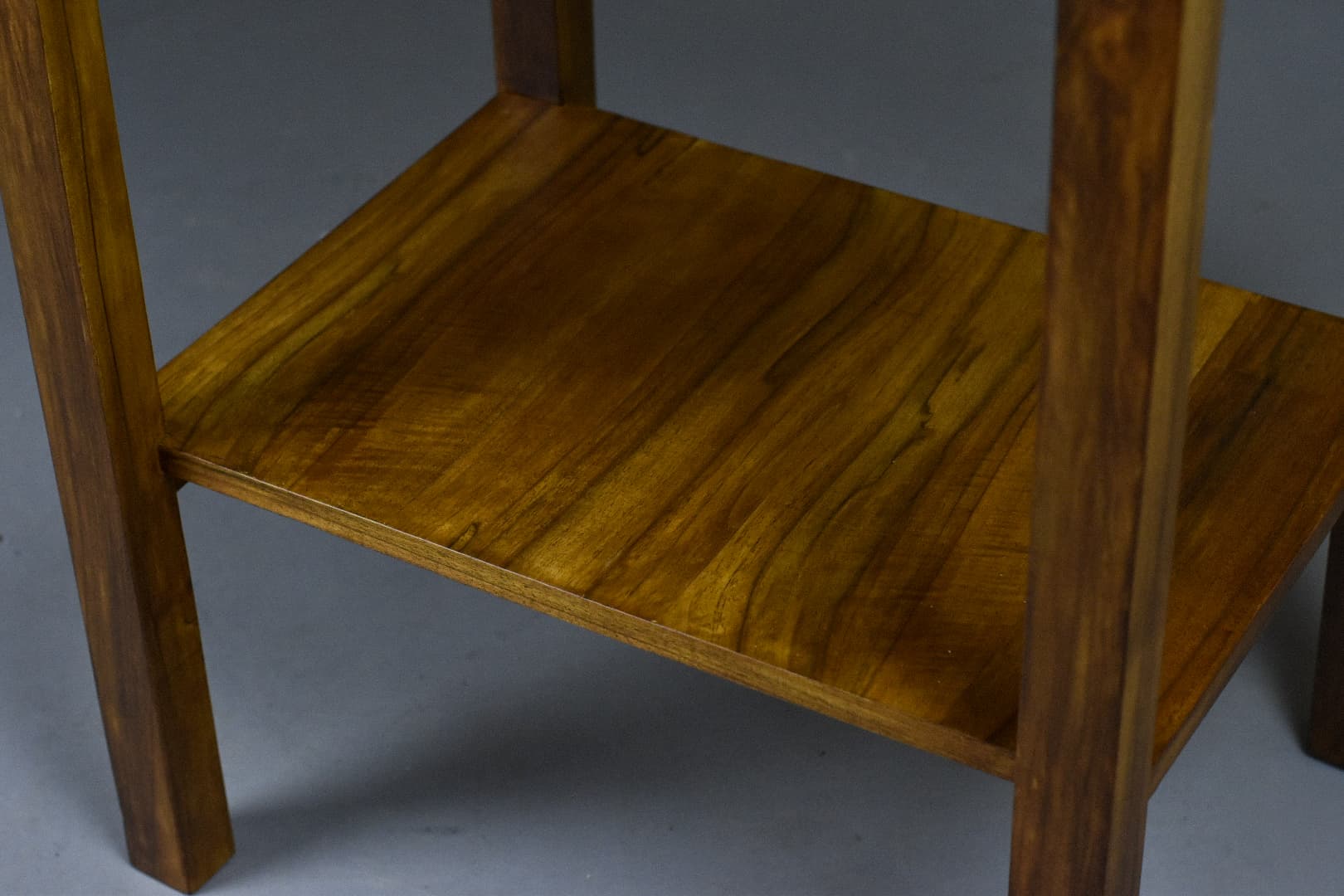 Modernist console, brown walnut, Poland, 1930s. - 226140