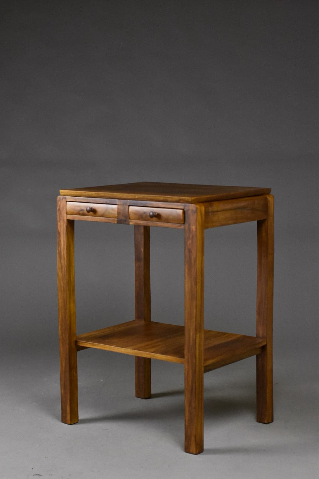 Modernist console, brown walnut, Poland, 1930s. - 226132