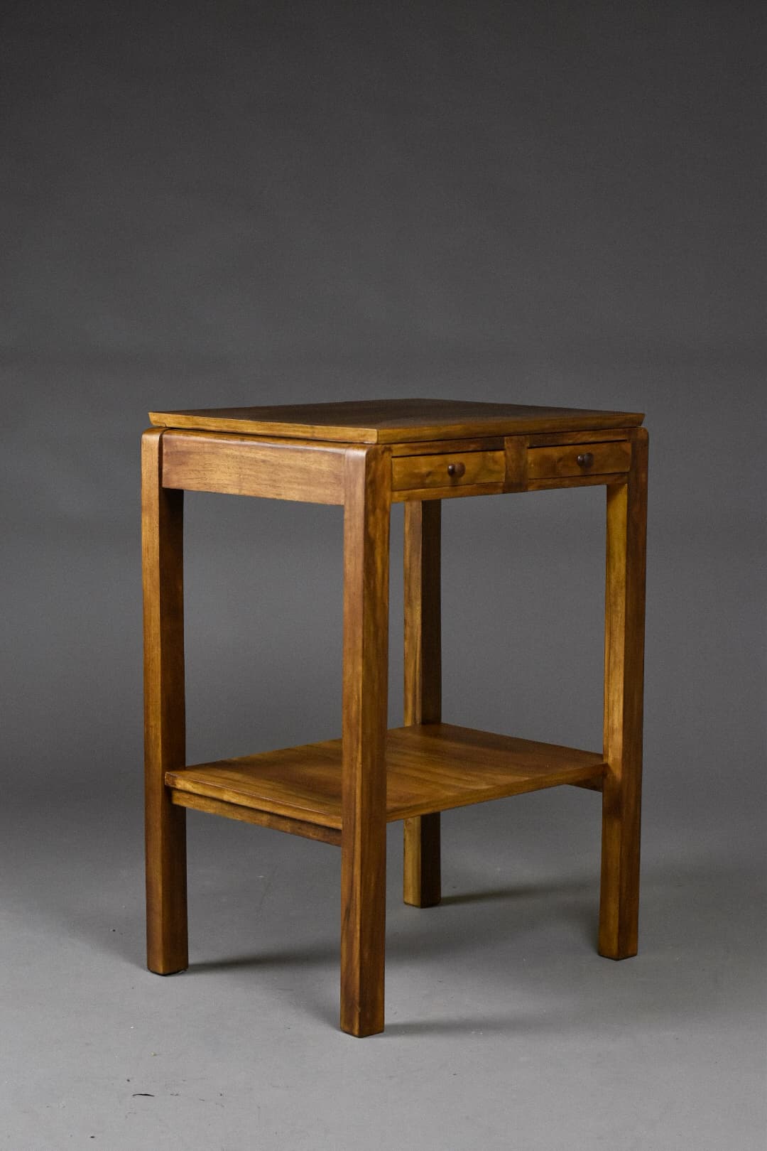 Modernist console, brown walnut, Poland, 1930s. - 226135