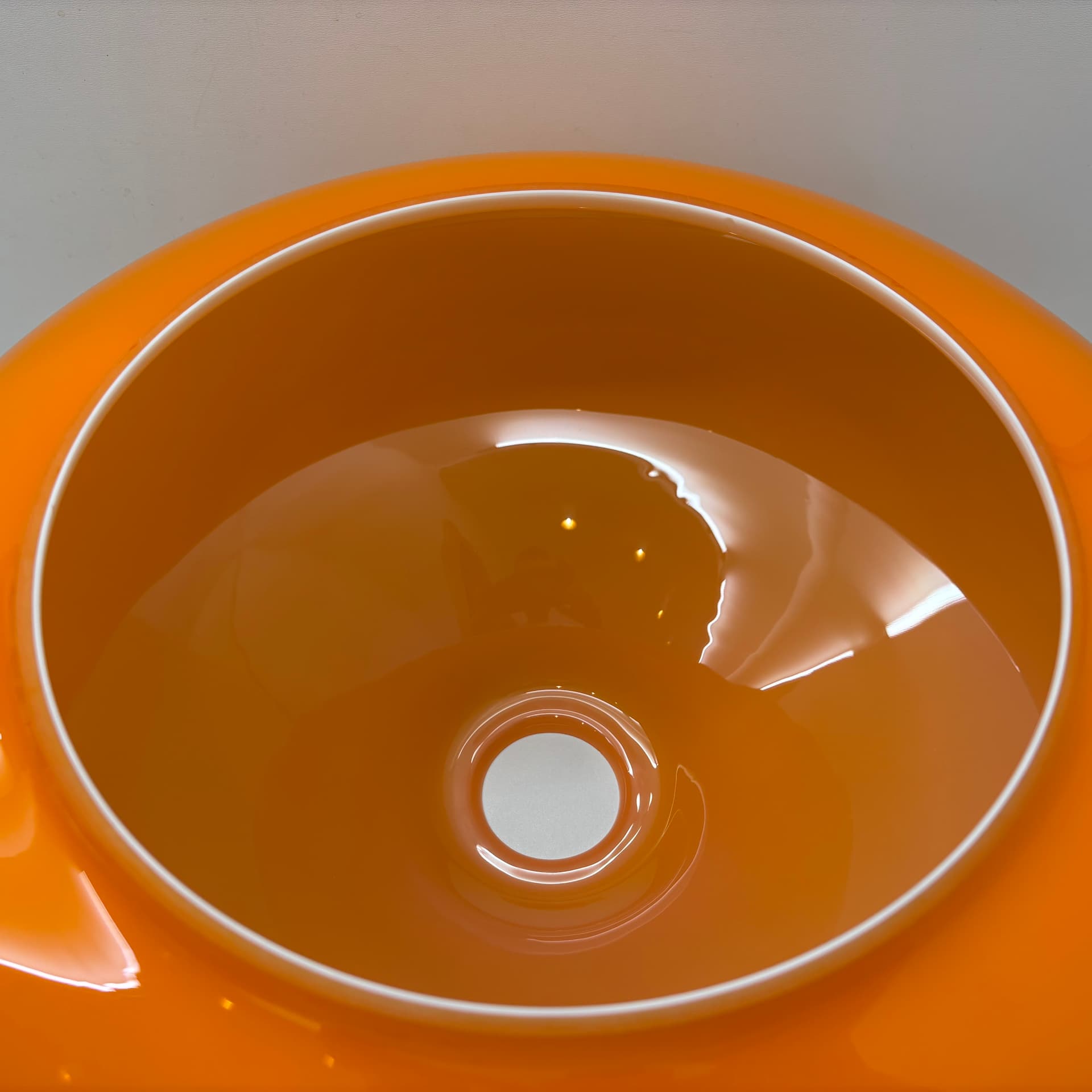 Lampa wisząca Space Age, pomarańczowy, akryl, Niemcy, lata 70. - 226223