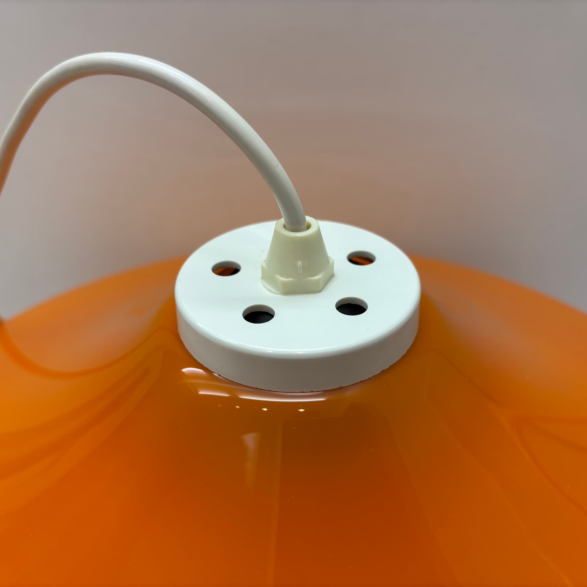 Lampa wisząca Space Age, pomarańczowy, akryl, Niemcy, lata 70. - 226220