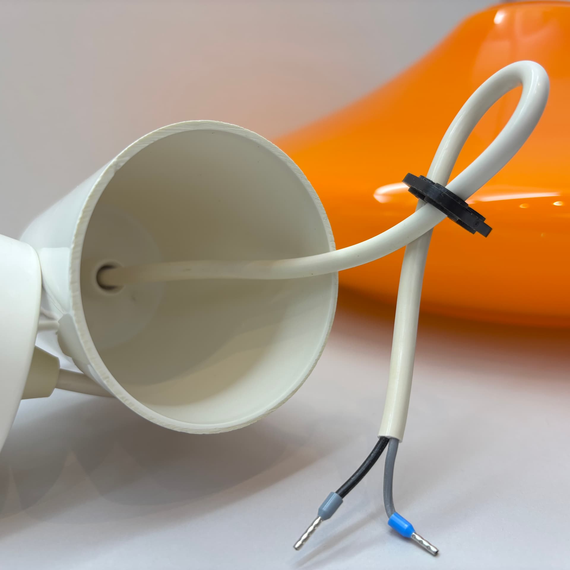 Lampa wisząca Space Age, pomarańczowy, akryl, Niemcy, lata 70. - 226227