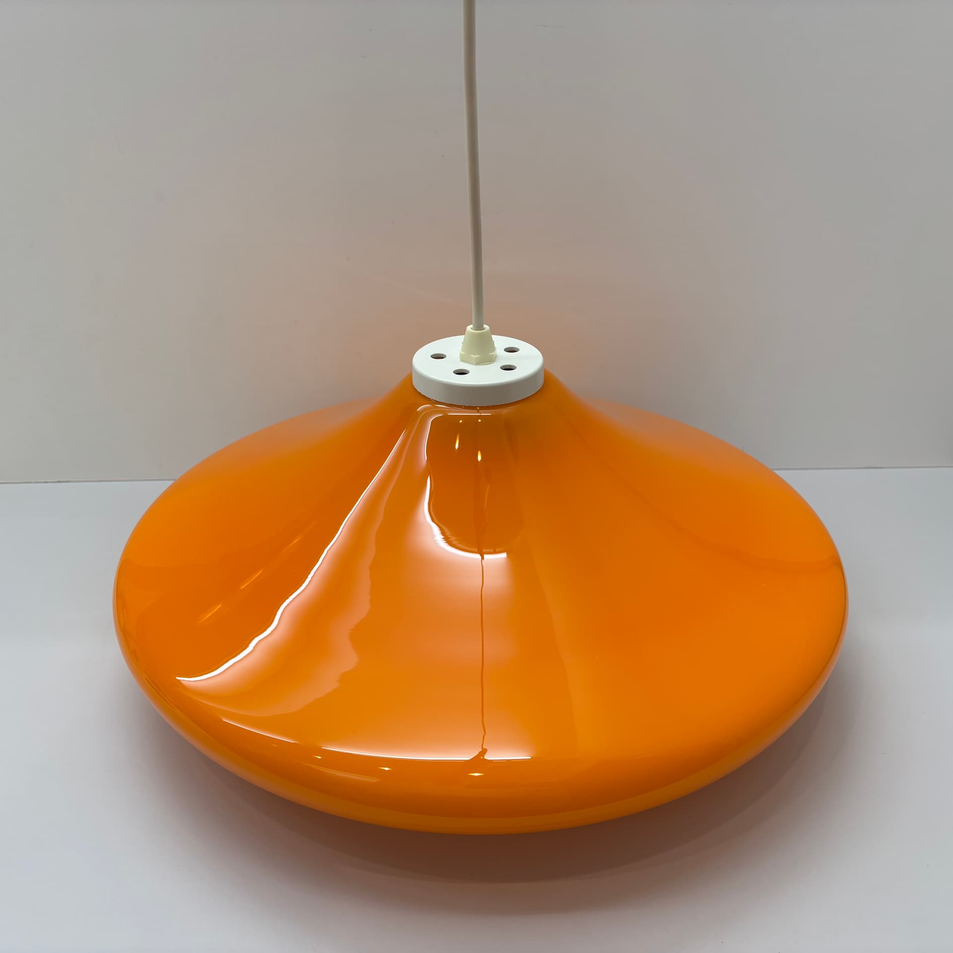 Lampa wisząca Space Age, pomarańczowy, akryl, Niemcy, lata 70. - 226219