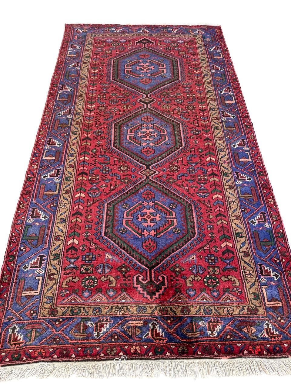Runner Hamadan 285x145 cm, multicolor wool, Iran
