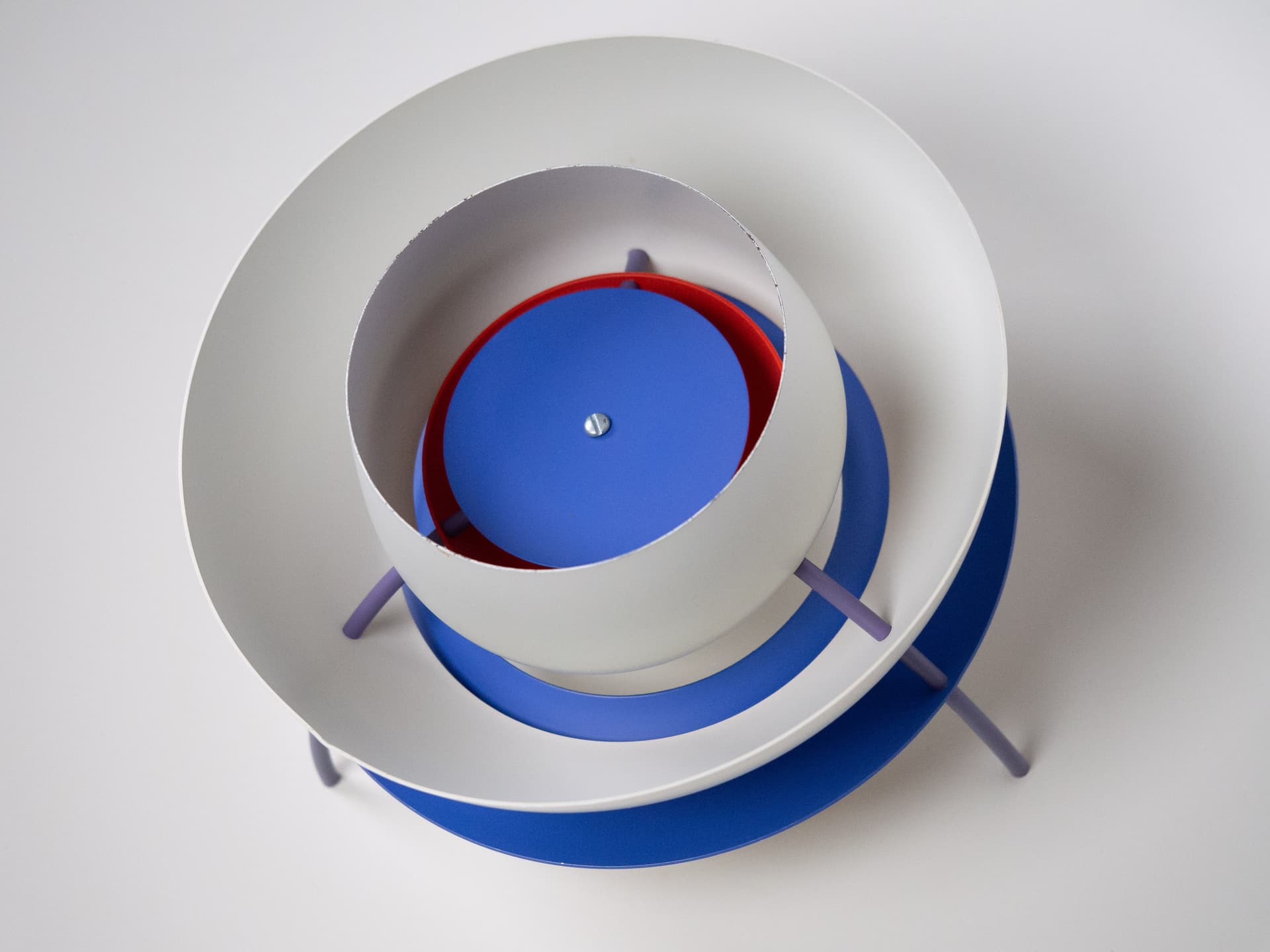 Lampa wisząca PH 5, biały, metal, proj. P. Henningsen, Louis Poulsen, Dania, lata 80. - 226310