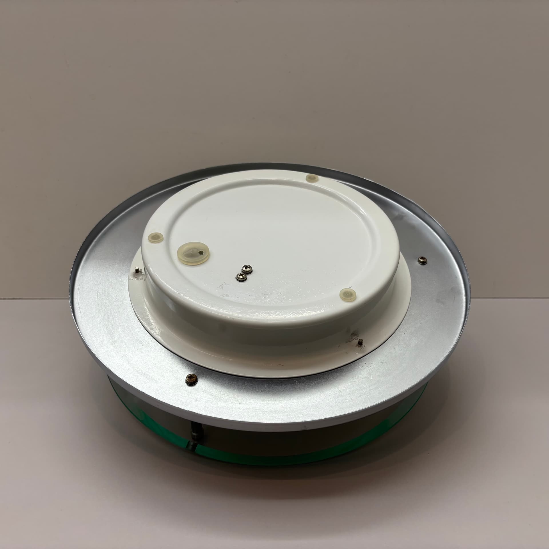 Kinkiet, Plafon, srebrny, szkło chrom stal, Briloner Leuchten, Niemcy, lata 90. - 226336