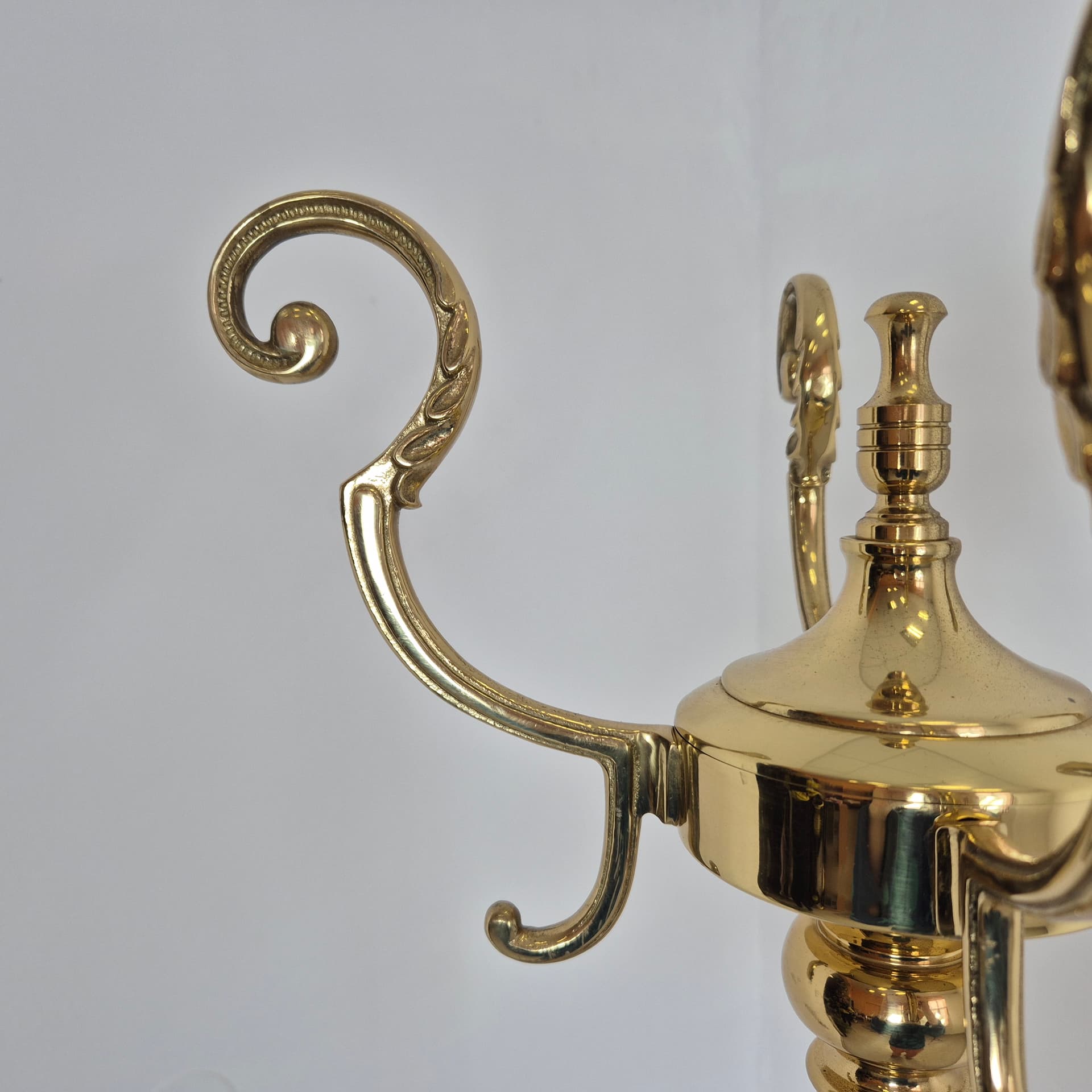 Standing coat rack, gold brass, Germany, 1960s. - 226450