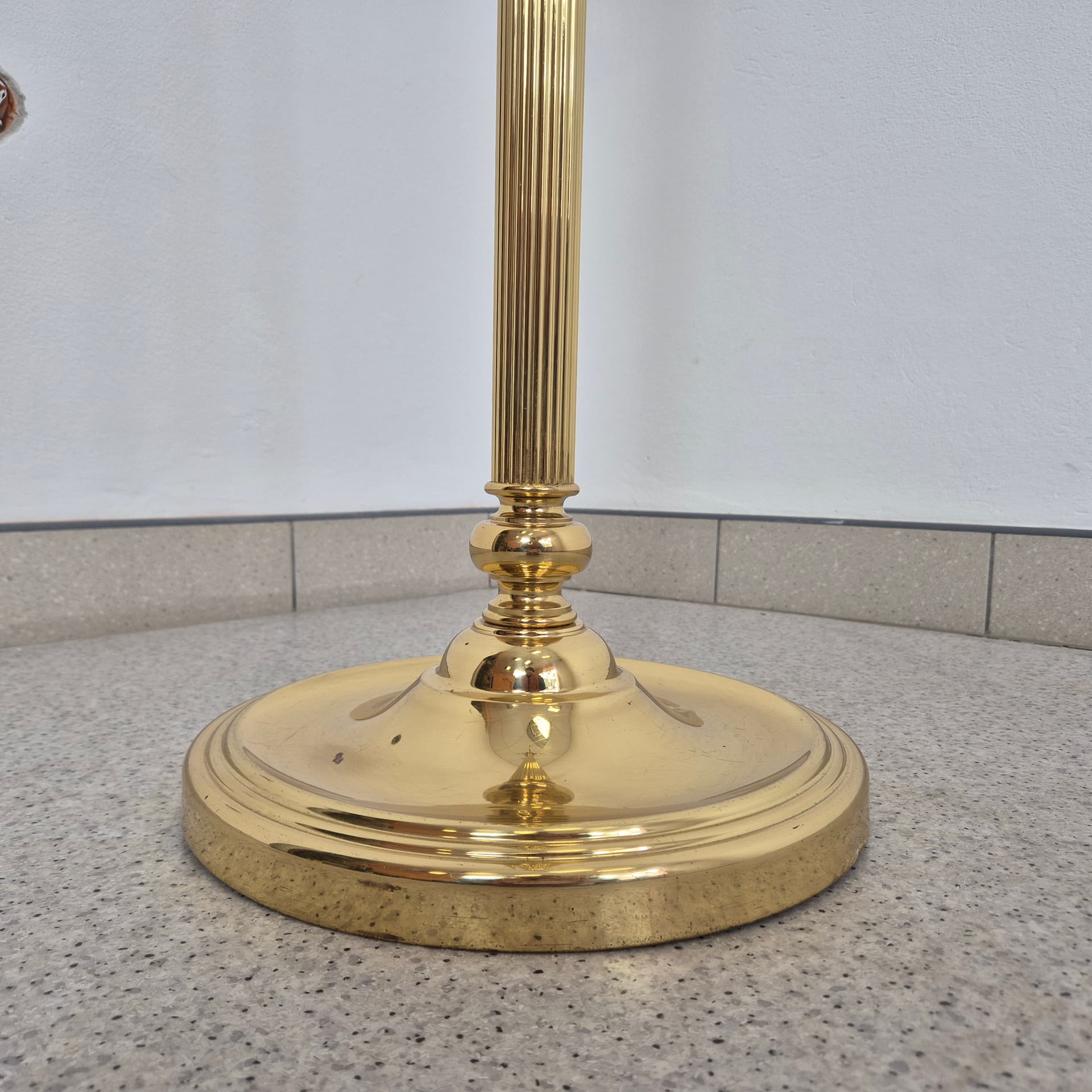 Standing coat rack, gold brass, Germany, 1960s. - 226452