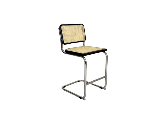 Hoker z gietej stali wg proj. M. Breuer, wys.93 cm, Bauhaus, czarny - WYMIARY