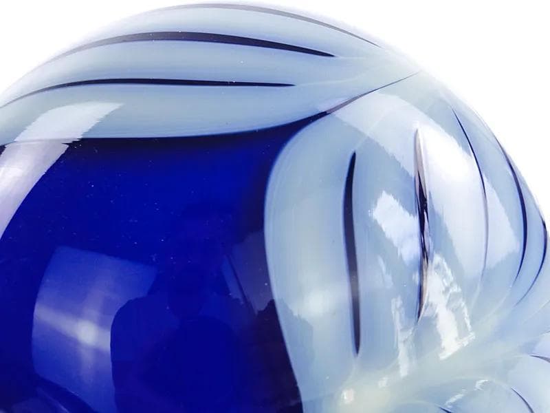 Wazon Nefre, szkło kobaltowy, proj. L. Fiedorowicz, Polska, lata 70. - 16639