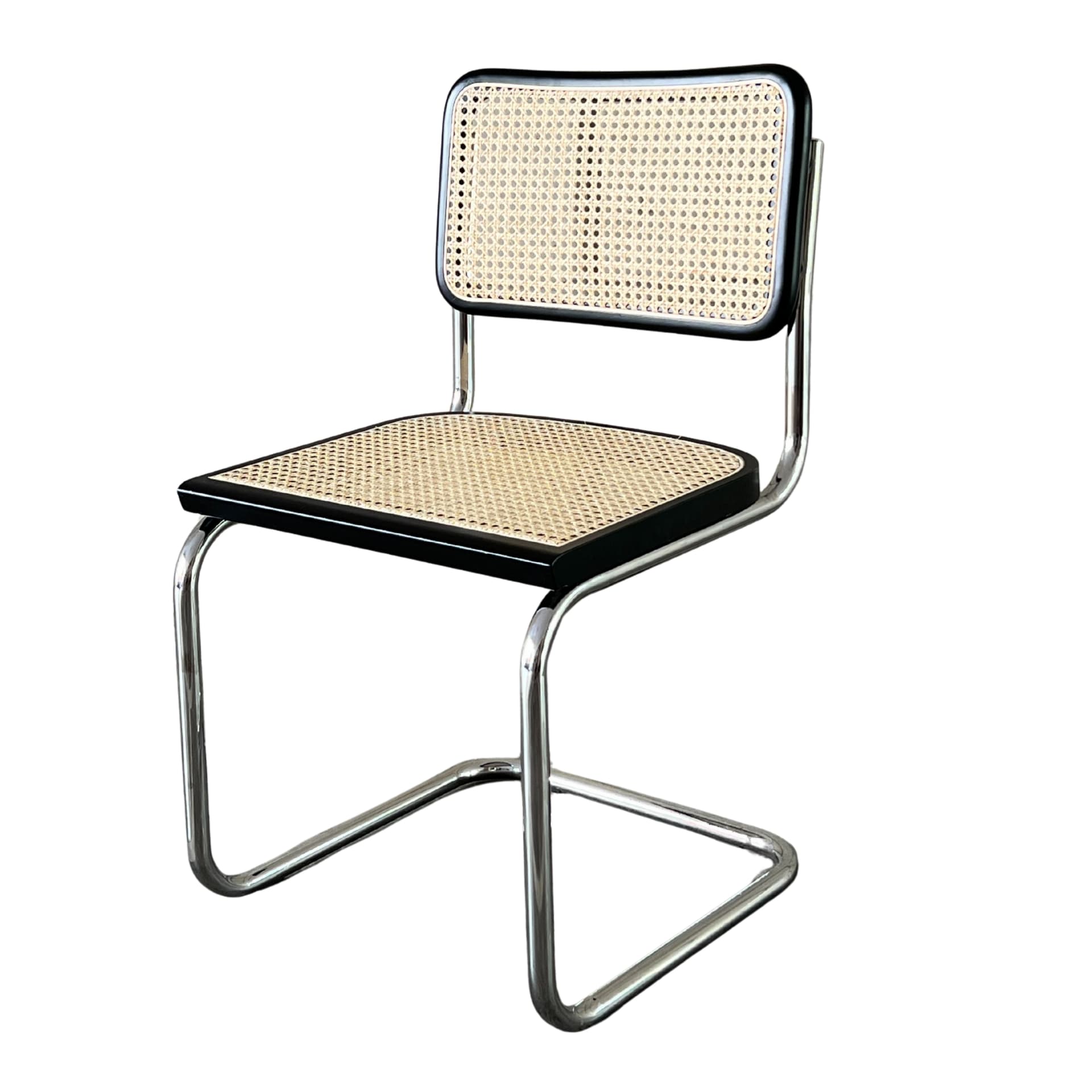 Krzesło z giętej stali wg proj. M.Breuer, Bauhaus, czarne