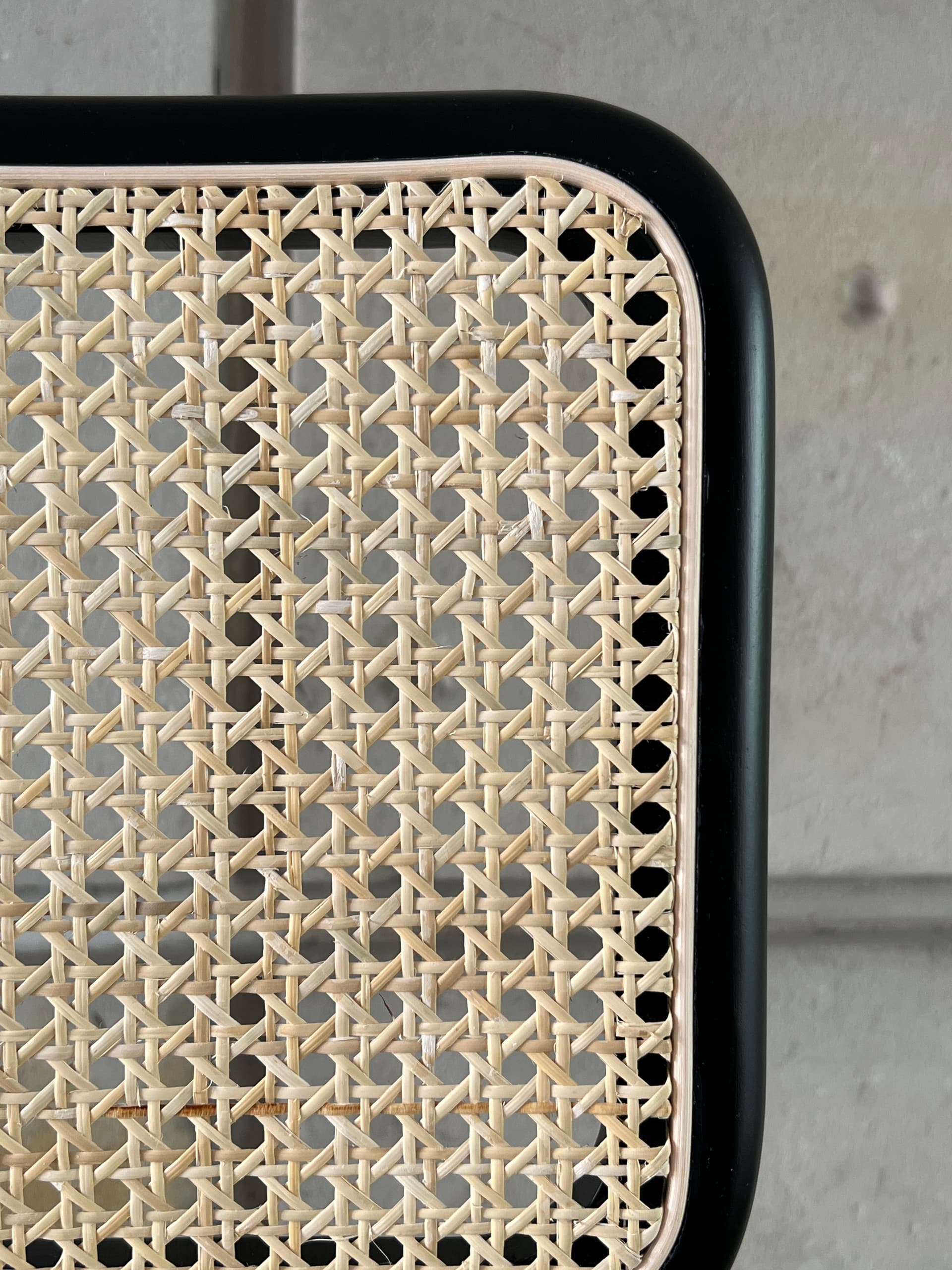 Krzesło z giętej stali wg proj. M.Breuer, Bauhaus, czarne - 226554