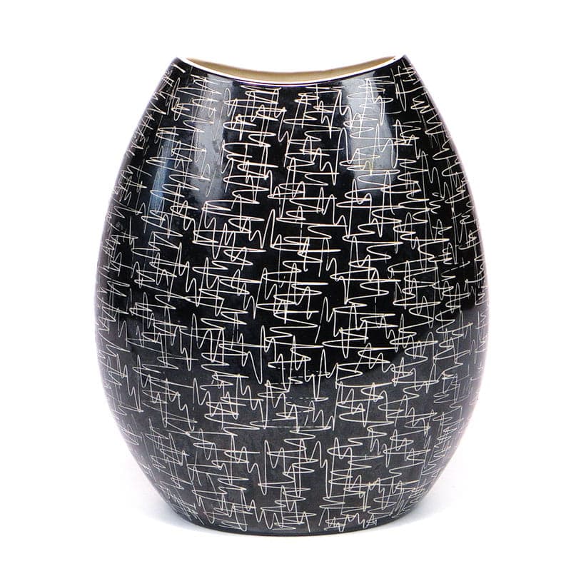 Vase New Look, multicolor vitrified stoneware, Chodzież, Poland, 1950s.