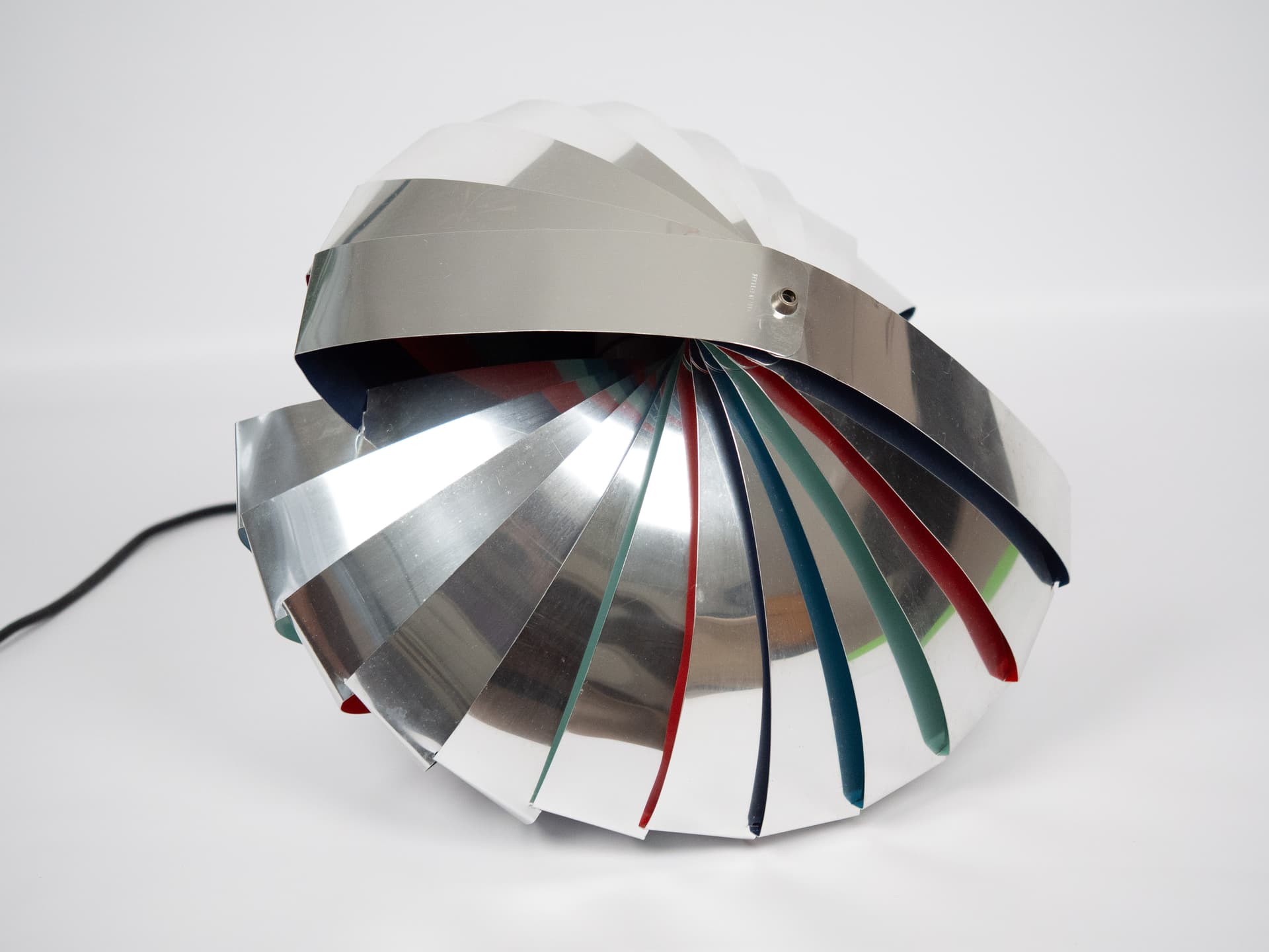 Pendant lamp Konkylie, multicolor aluminum, by L. Weisdorf, Lyfa, Denmark, 1960s. - 227088