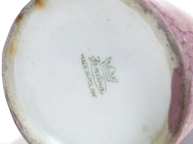 Vase, pastel purple, porcelain, Poland, 1960s - 227101
