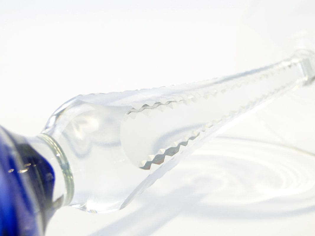 Kielich do wina, kryształ niebieski, Polska, lata 20. - 227114