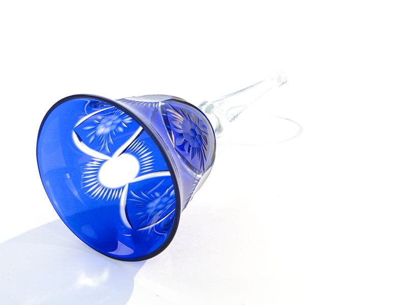 Kielich do wina, kryształ niebieski, Polska, lata 20. - 227112