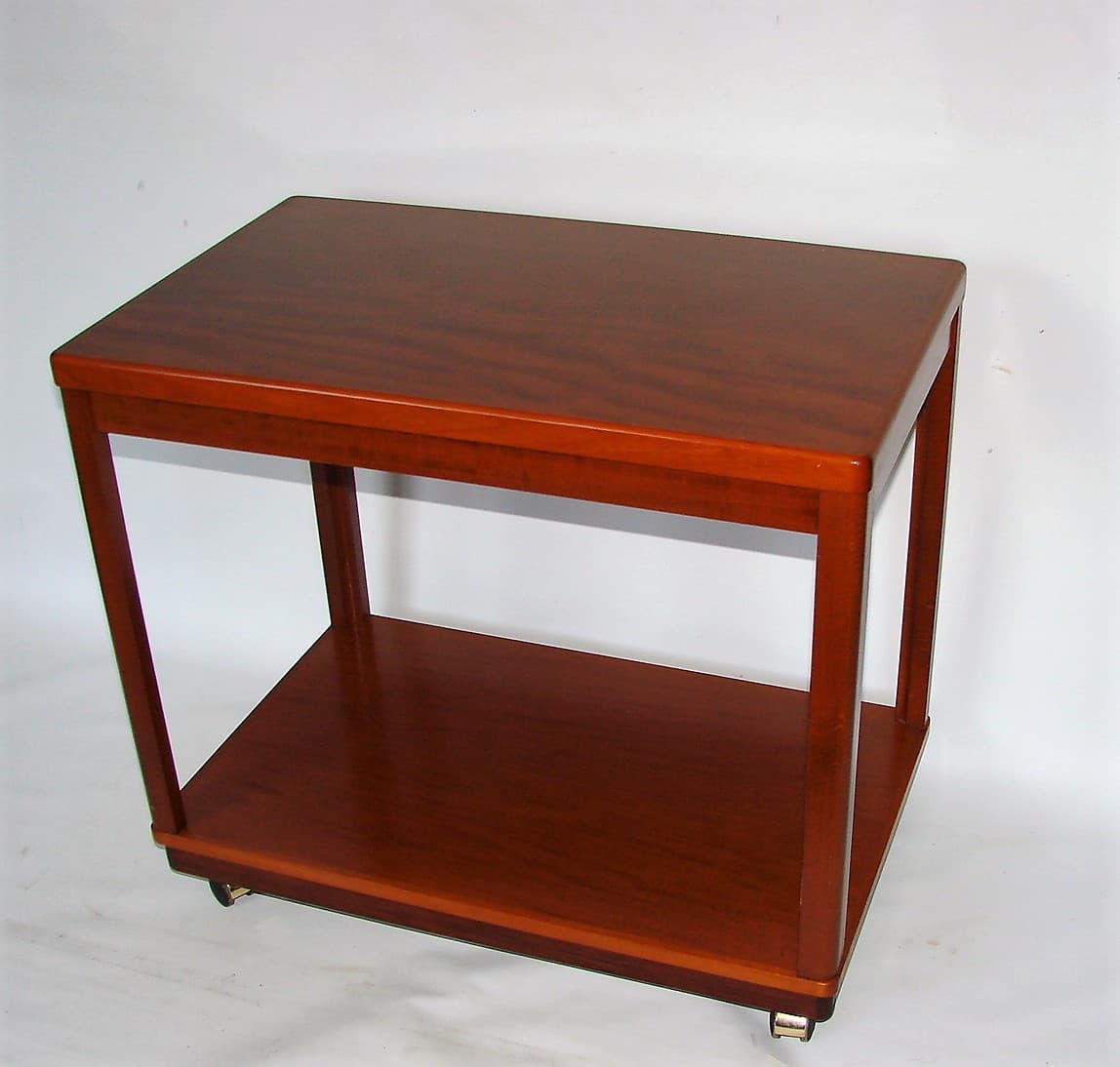 Stolik pomocniczy, brązowy, drewno, lata 70. - 227126