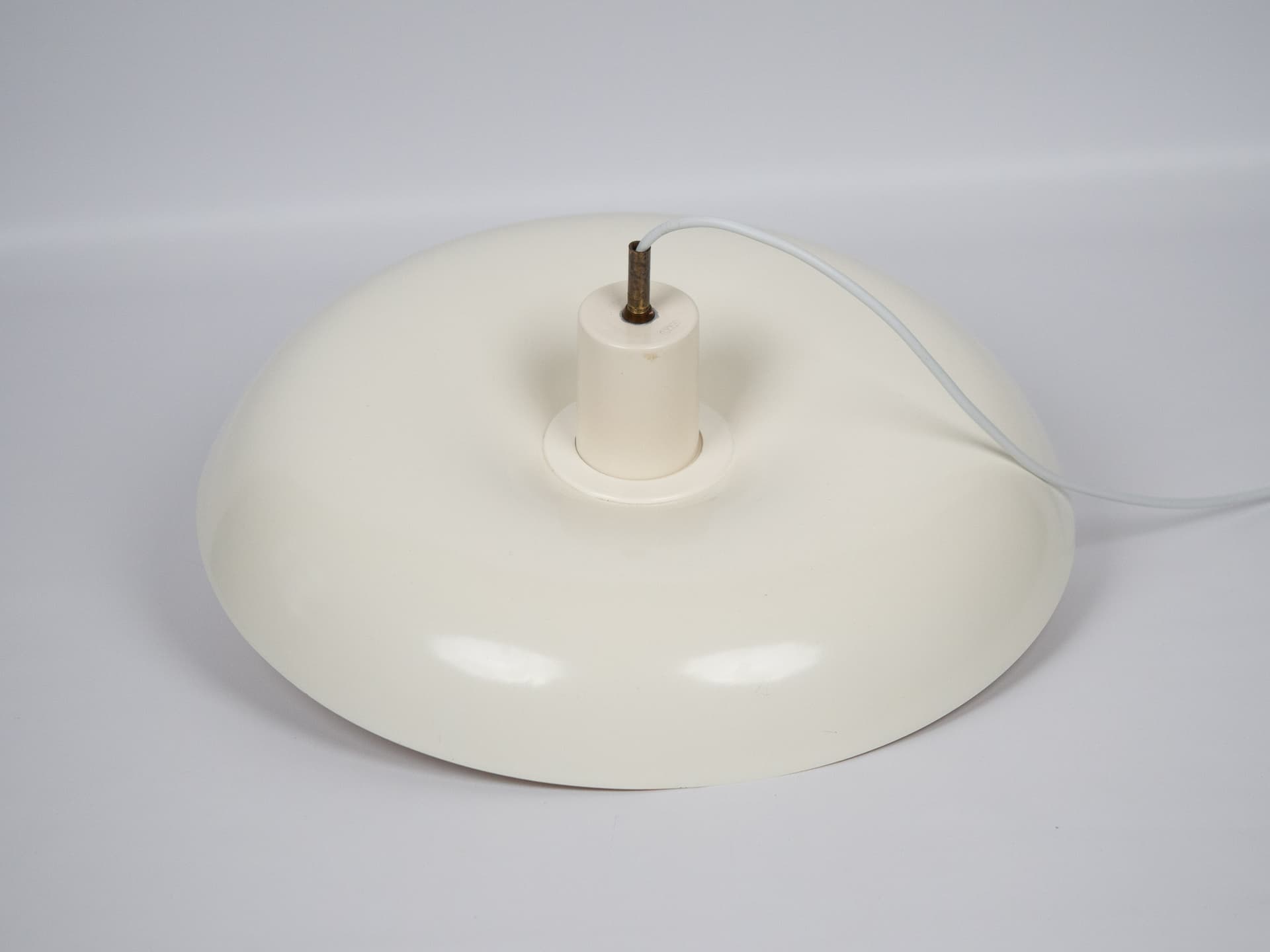 Lampa wisząca RA, biała, proj. P. Hein, Lyfa, Dania, lata 70. - 227169