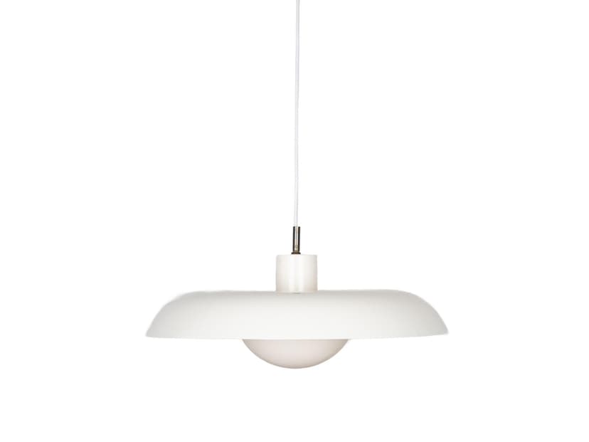 Pendant lamp RA, white, by P. Hein, Lyfa, Denmark, 1970s.