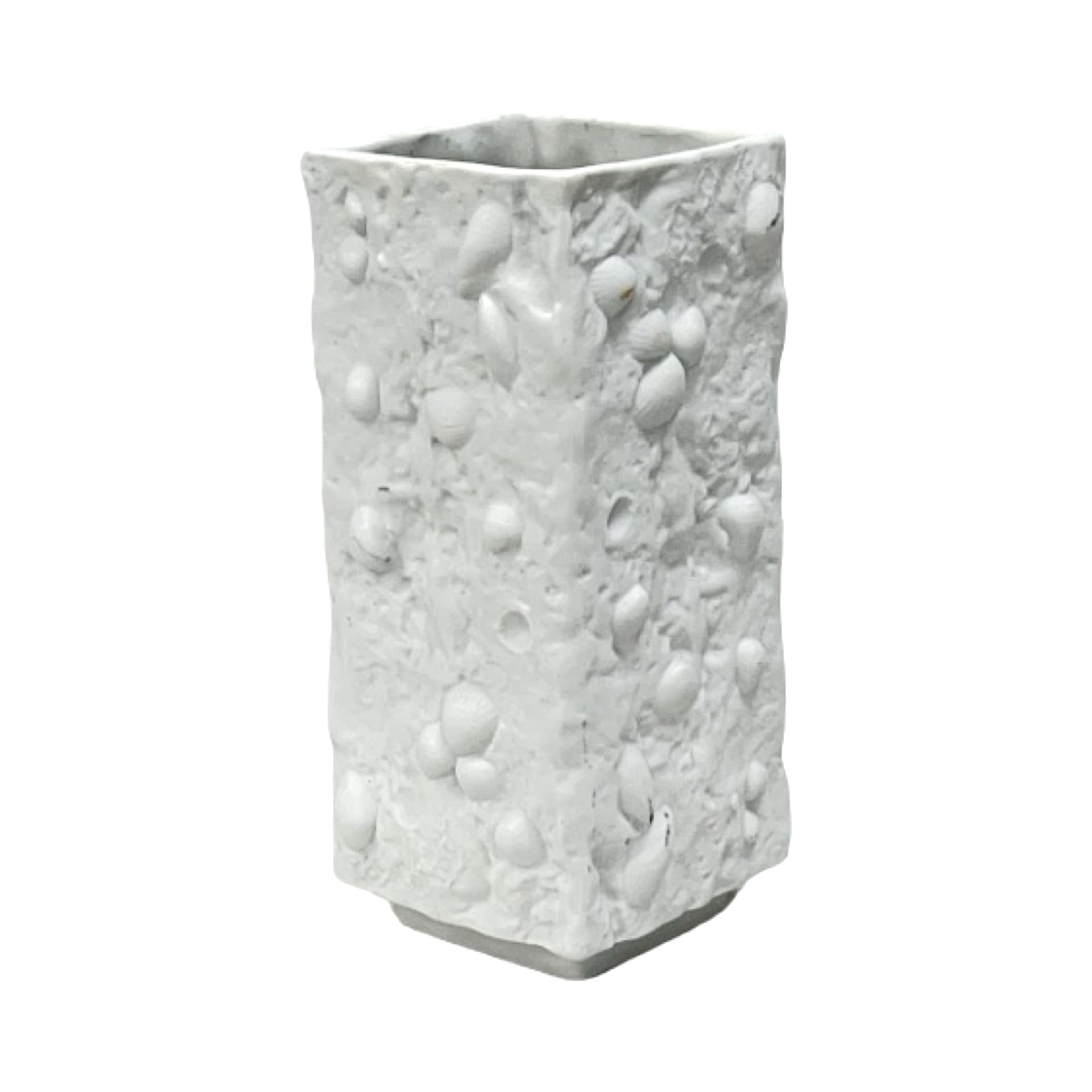 Wazon Skamieliny, biały, porcelana biskwitowa, Niemcy, lata 70. - 227199