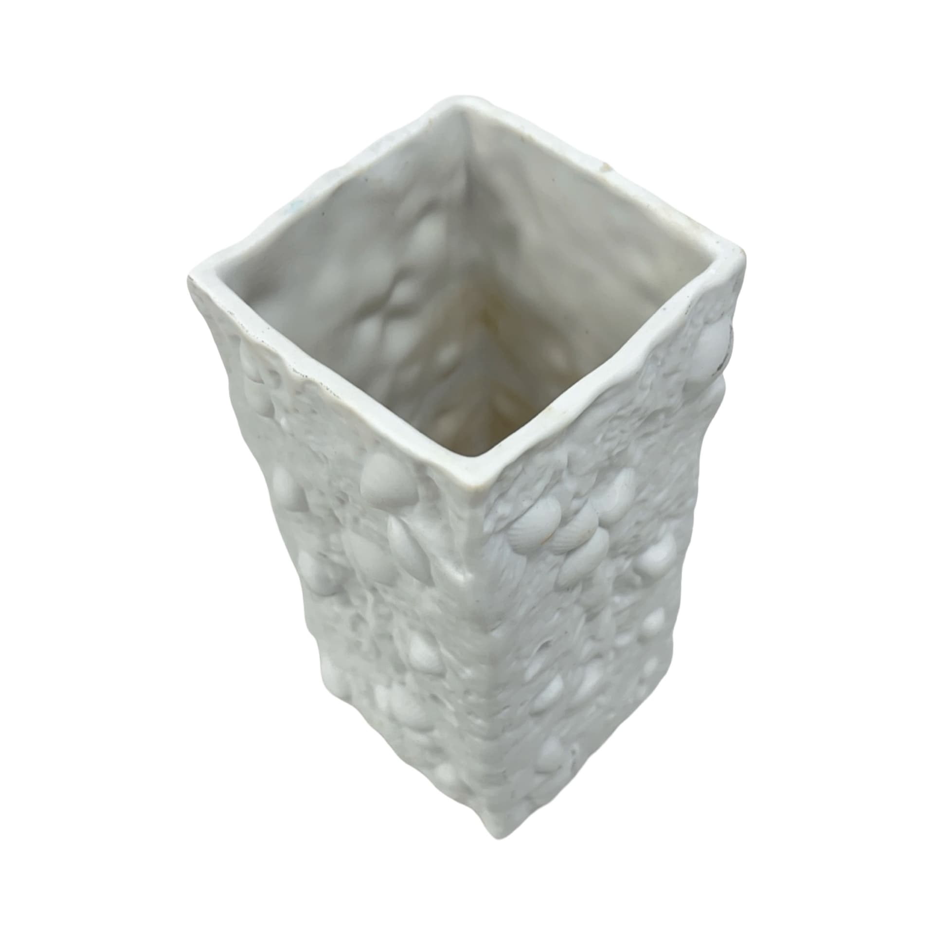 Wazon Skamieliny, biały, porcelana biskwitowa, Niemcy, lata 70. - 227202