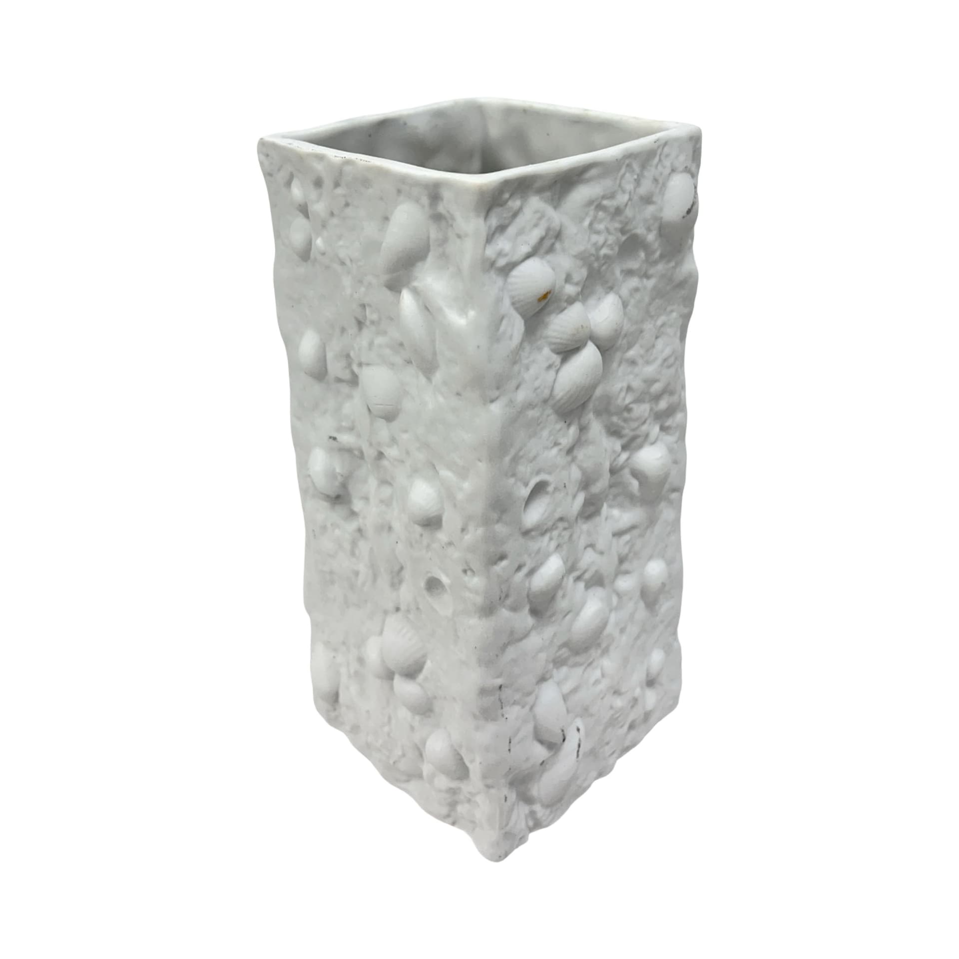 Wazon Skamieliny, biały, porcelana biskwitowa, Niemcy, lata 70. - 227203