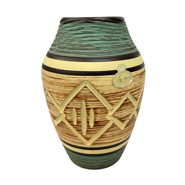 Wazon ESR Sawa 256-15, beżowy, ceramika, Niemcy, lata 60. - WYMIARY