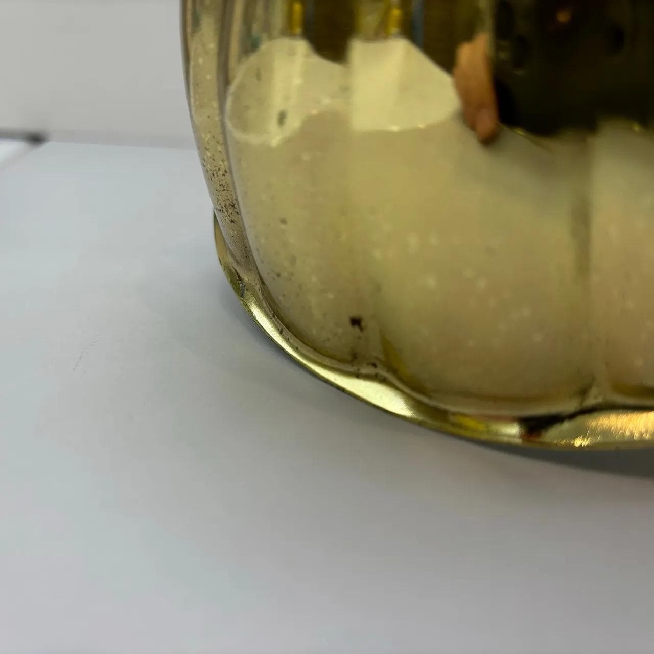 Pair of wall sconces Hollywood Regency, golden, steel brass, USA, 1970s. - 16582