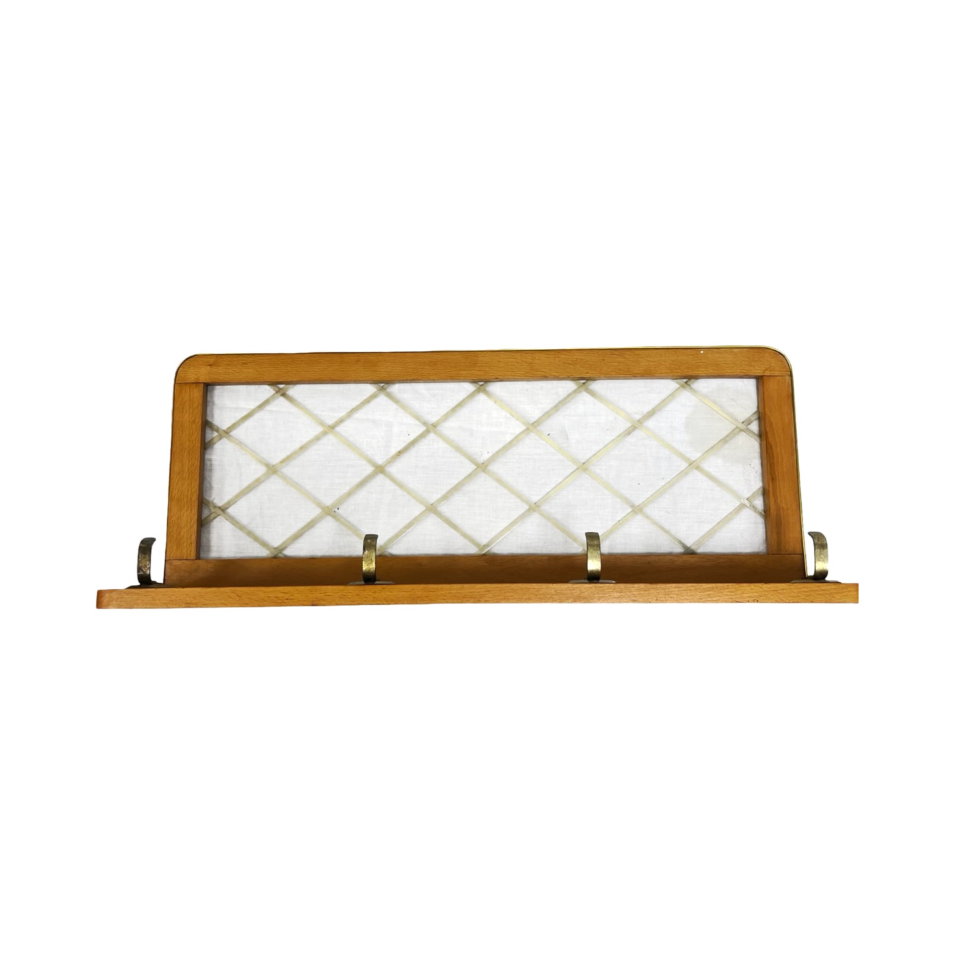 Wieszak ścienny Brusel, biały, proj. R. Volket, Niemcy, lata 50. - 227312