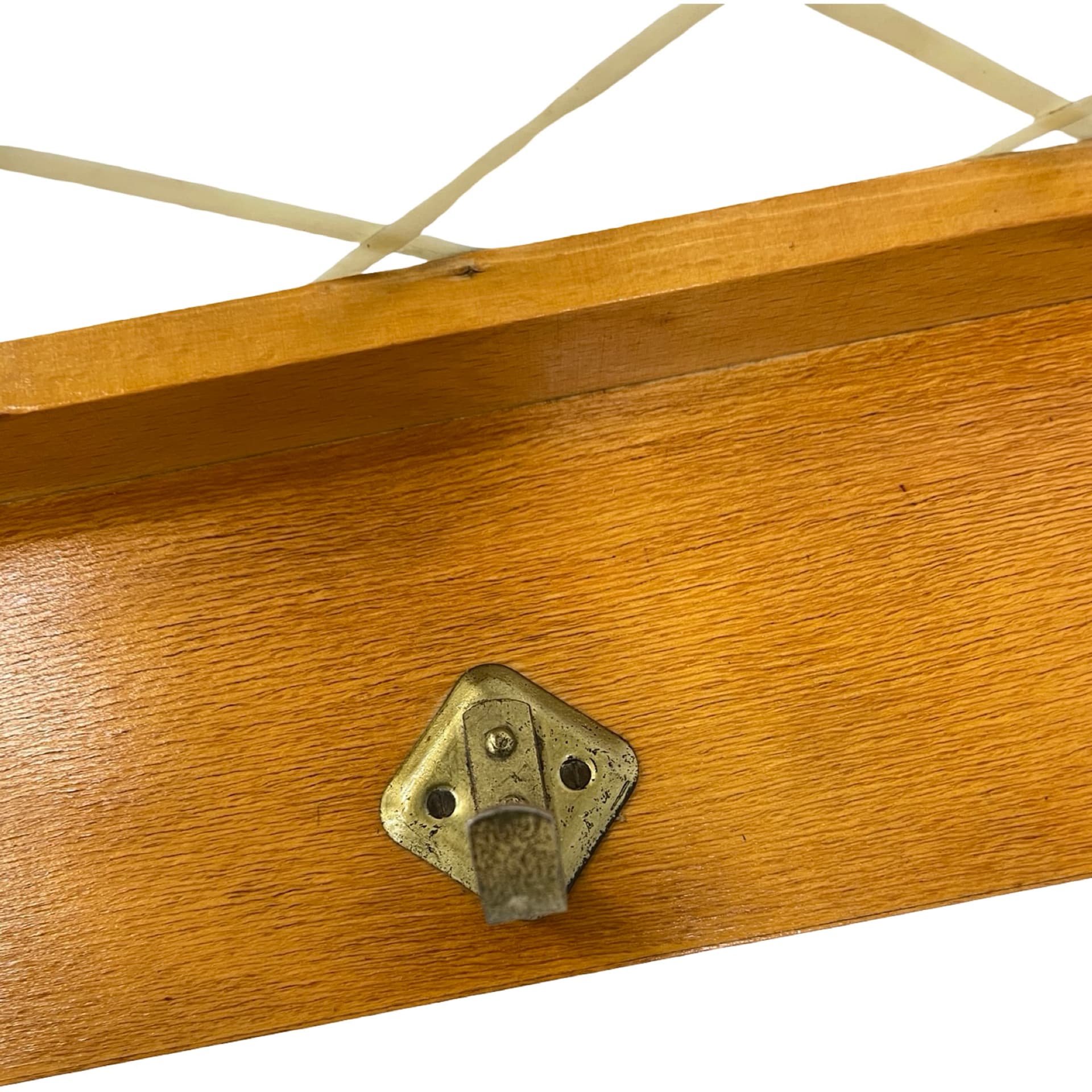 Wieszak ścienny Brusel, biały, proj. R. Volket, Niemcy, lata 50. - 227309