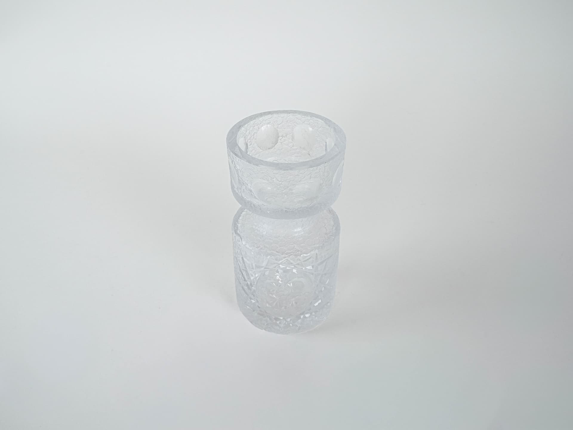 Vase, transparent soda-lime glass, Denmark, 1960s. - 227454