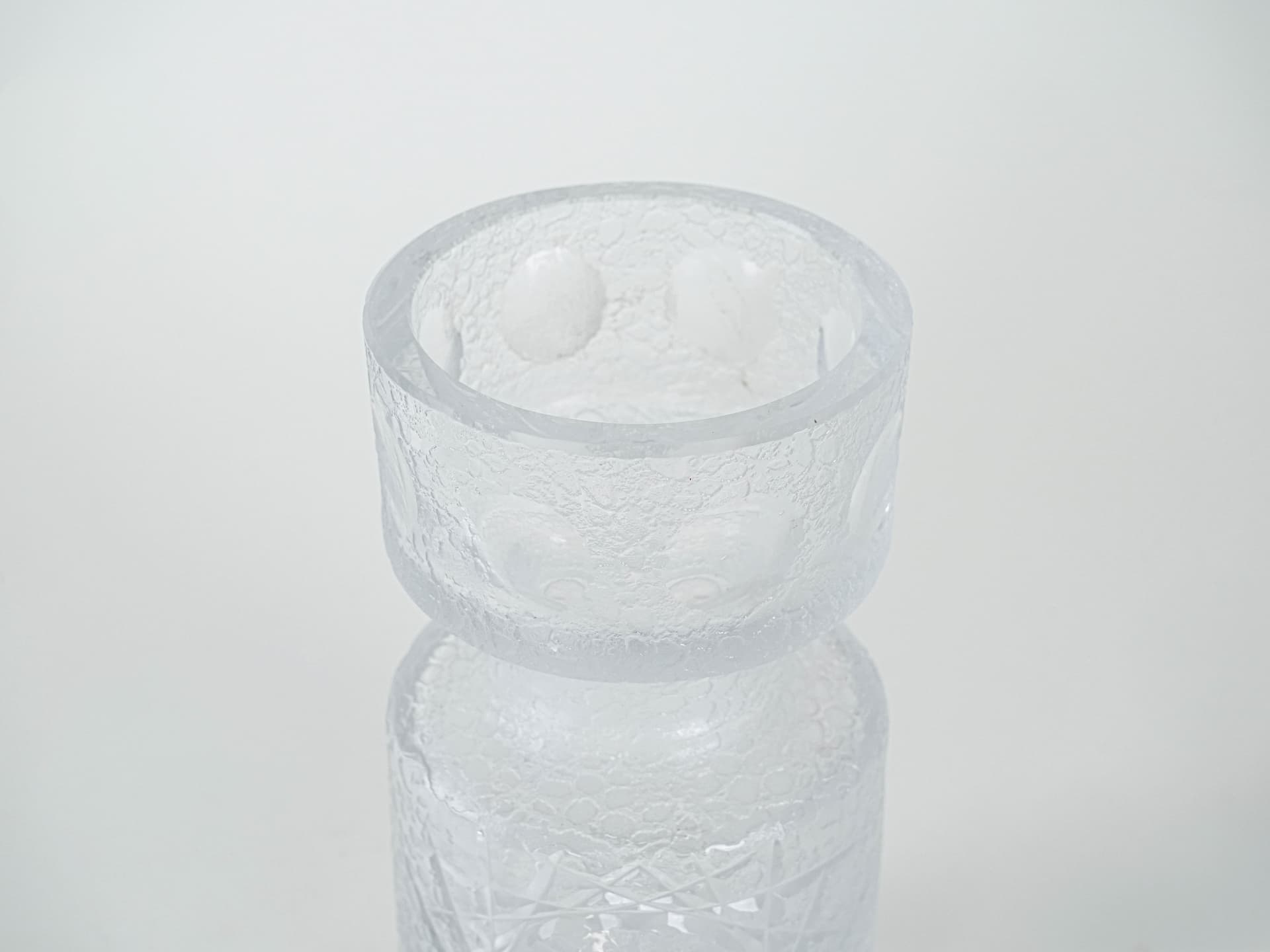 Vase, transparent soda-lime glass, Denmark, 1960s. - 227456