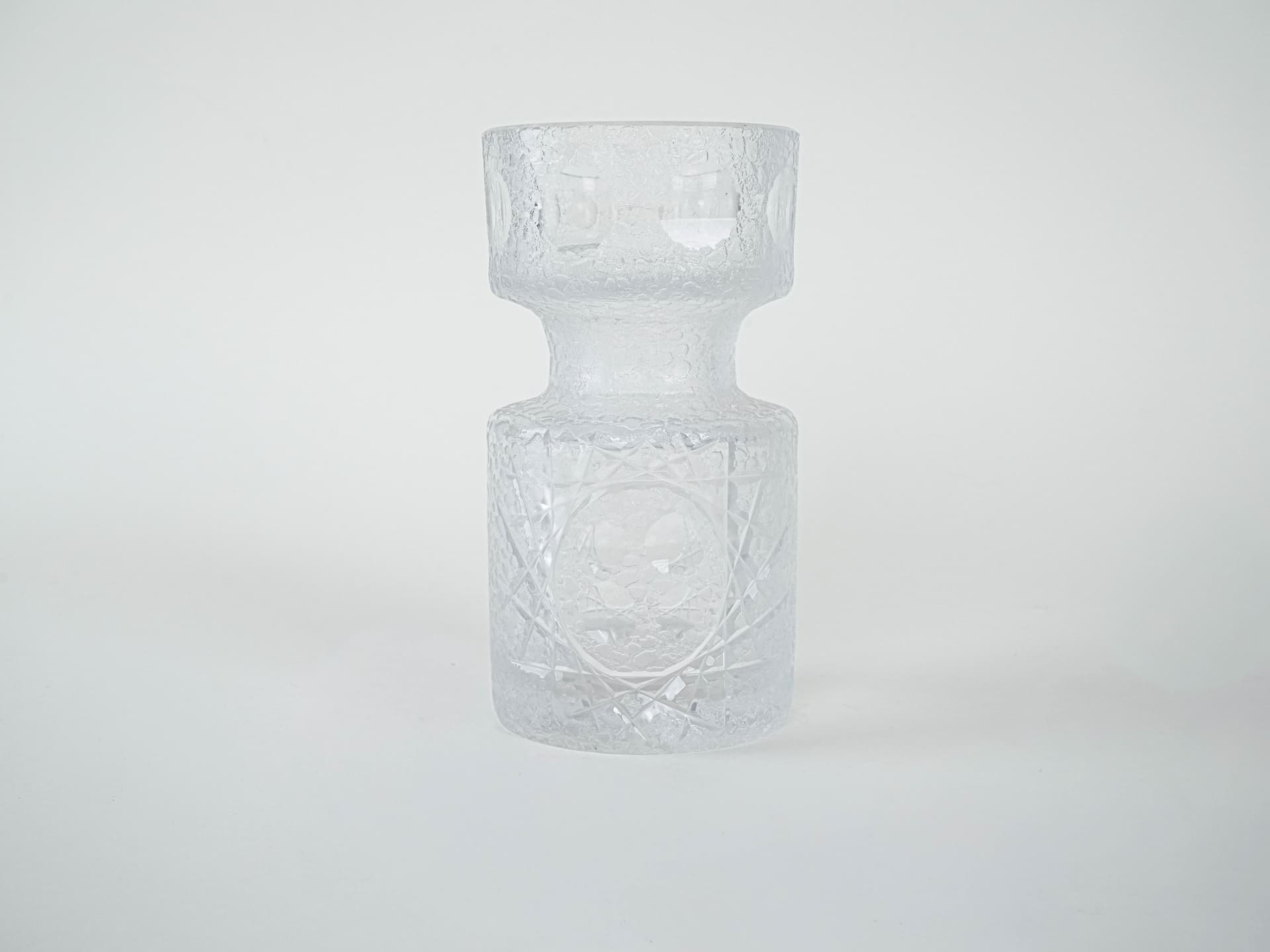 Vase, transparent soda-lime glass, Denmark, 1960s. - 227455