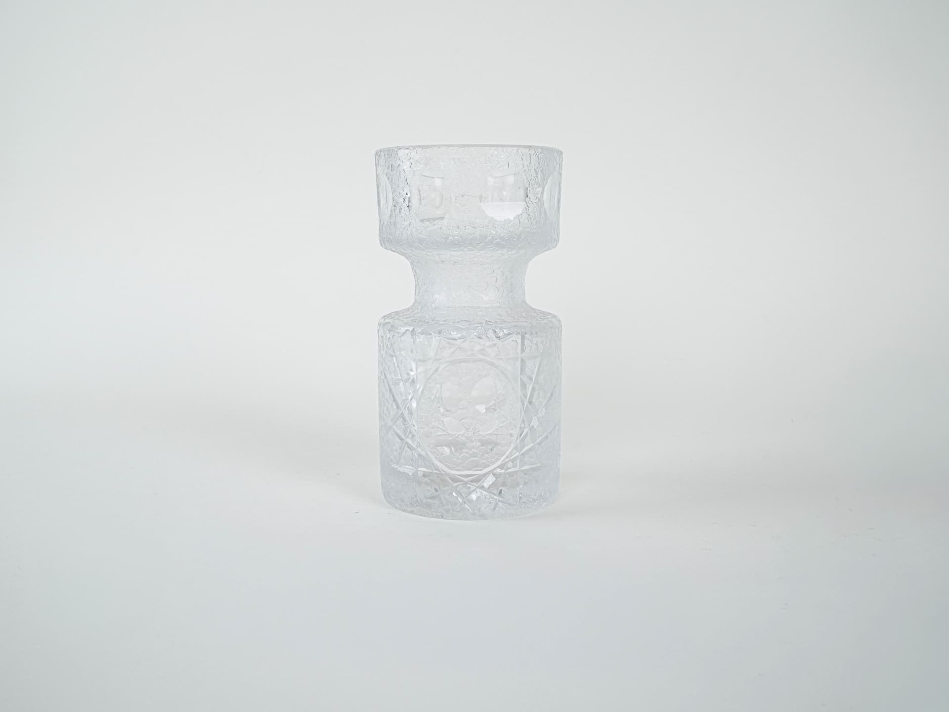 Vase, transparent soda-lime glass, Denmark, 1960s. - 227453