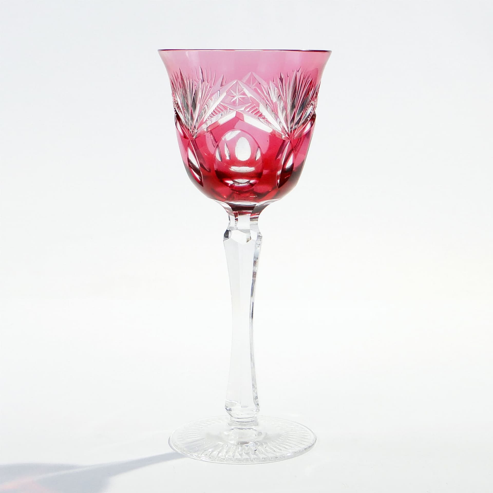 Kielich do czerwonego wina, kryształ czerwony, Nachtmann, Niemcy, lata 20. - 227479
