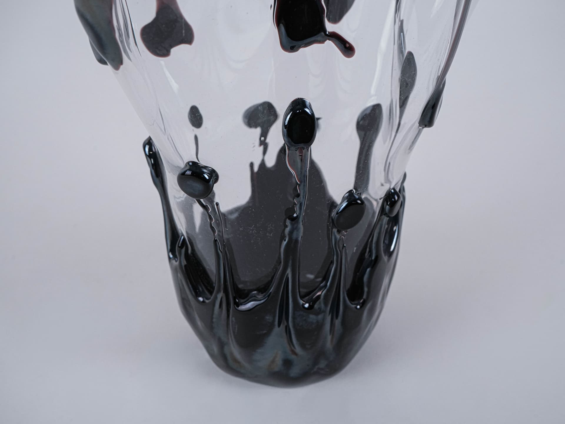 Vase Murano, transparent glass, Italy, 1960s. - 227498