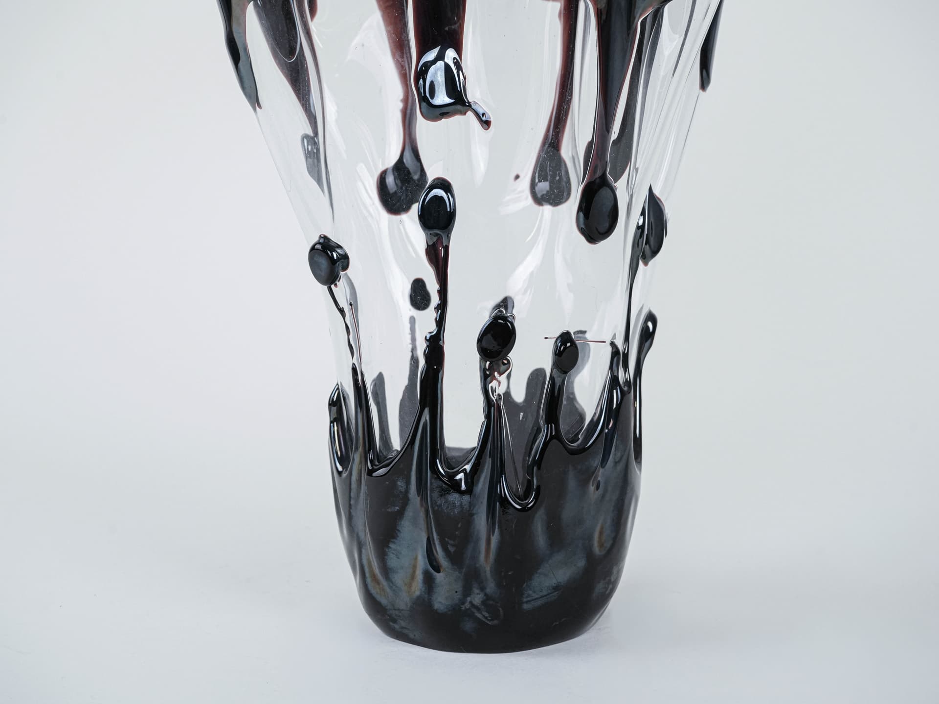 Vase Murano, transparent glass, Italy, 1960s. - 227497