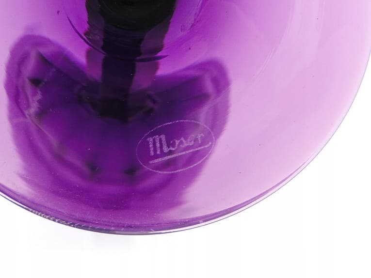 Kielich Romer, ametystowy, kryształ, Bohemia Moser, Czechy, lata 20. - 227519