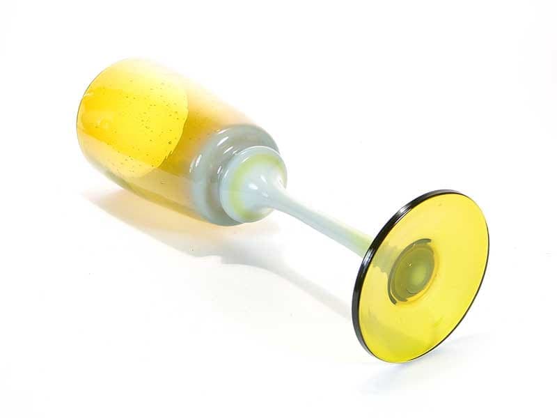 Kielich cieniowany, szkło barwione multicolor, proj. Z. Horbowy, Huta Szkła Sudety, Polska, lata 70. - 227527