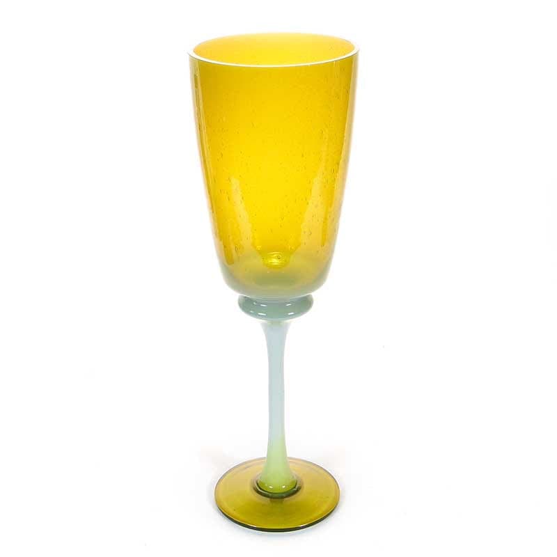 Kielich cieniowany, szkło barwione multicolor, proj. Z. Horbowy, Huta Szkła Sudety, Polska, lata 70. - 227524