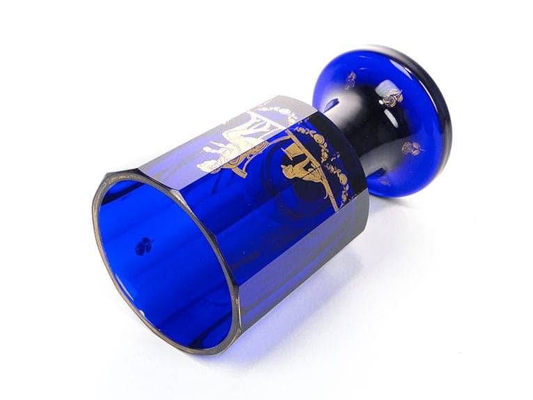 Kielich, szkło kobaltowe, Czechy, początek XX w. - 227544